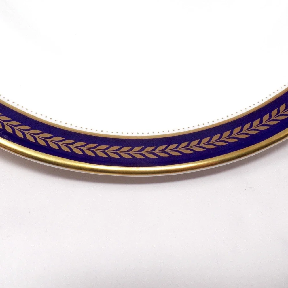 Vintage Coalport Bone China Blue Wheat Large 14